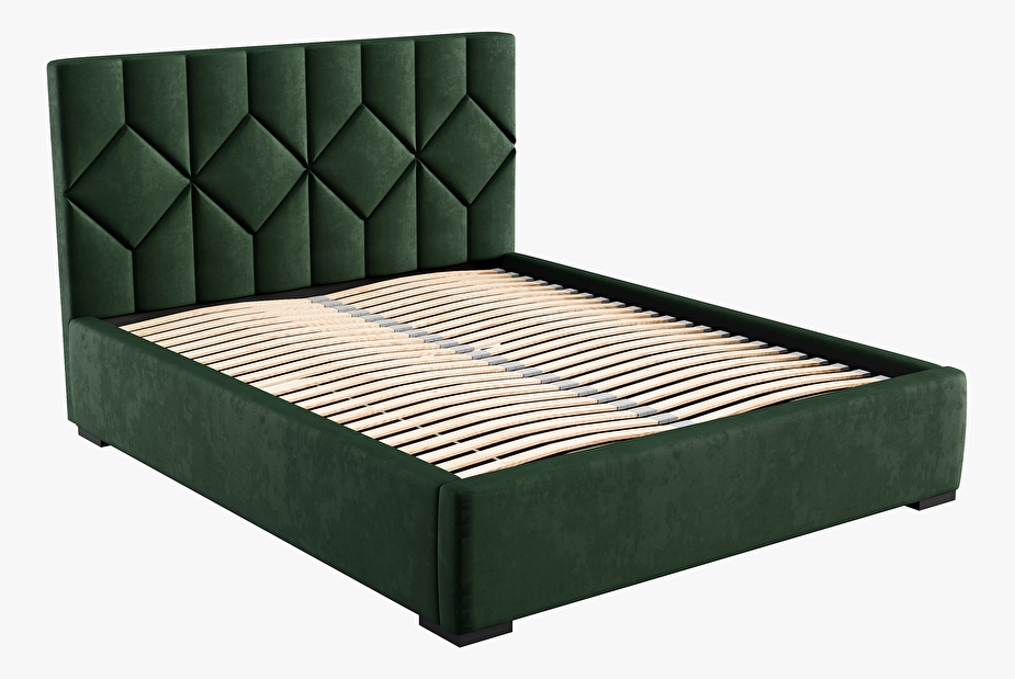 Tapeciran krevet 180x200 cm Veggie (zelena)