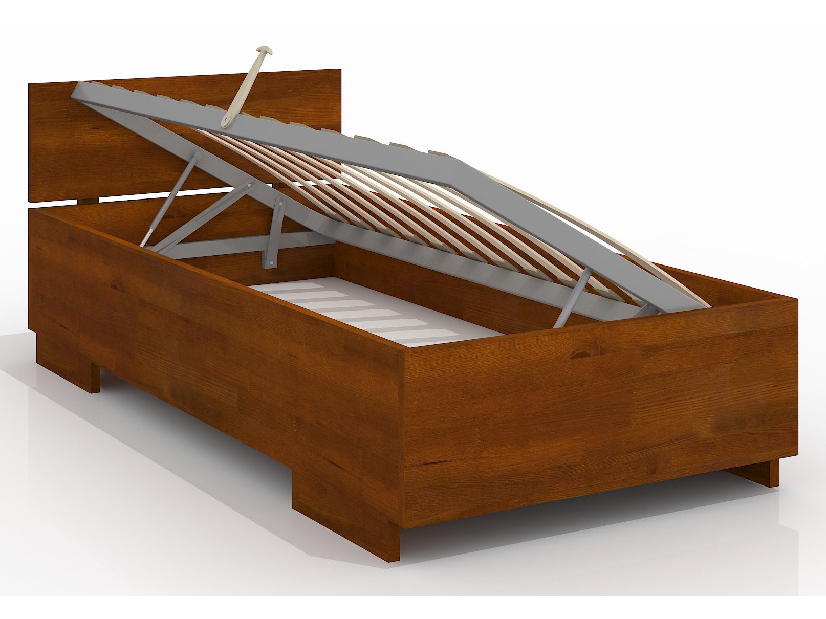 Jednostruki krevet 90 cm Larsos High BC (borovina) (s podnicom)