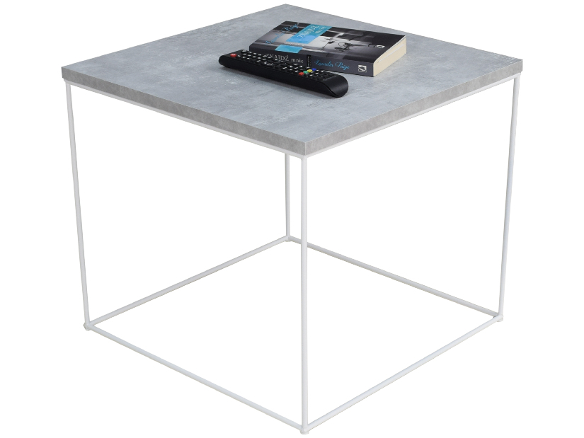Stolić za kavu Elinas (bijela + beton)