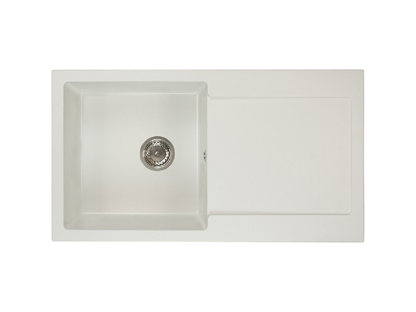Kuhinjski sudoper Adaxa (bijela) (sa 3 otvora za baterije) (D)