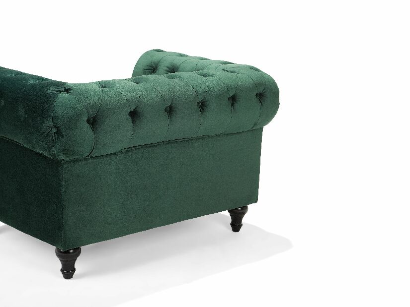 Fotelja Chichester (zelena) (baršunasta)