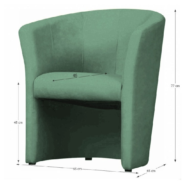 Fotelja Cubali (micro zelena) *rasprodaja