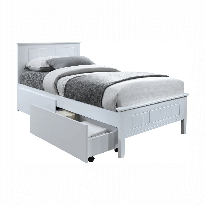 Jednostruki krevet 90 cm Minea (bijela) (s podnicom) *trgovina
