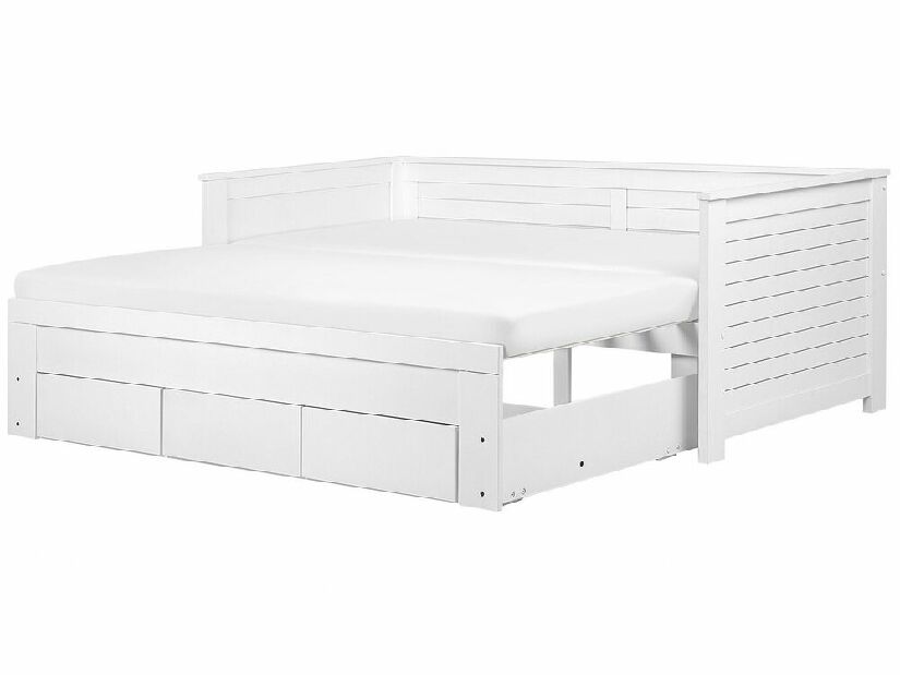 Krevet na razvlačenje 91 cm CAJUN (s podnicom) (bijela)