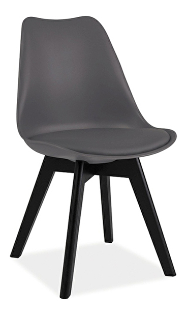 Blagovaonska stolica Kim (siva + crna)