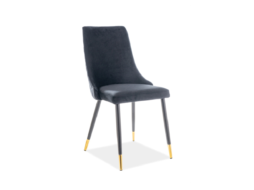 Blagovaonska stolica Polly (siva + zlatna)