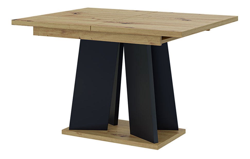 Blagovaonski stol Mulnu (artisan + crna) (za 4 do 6 osoba)