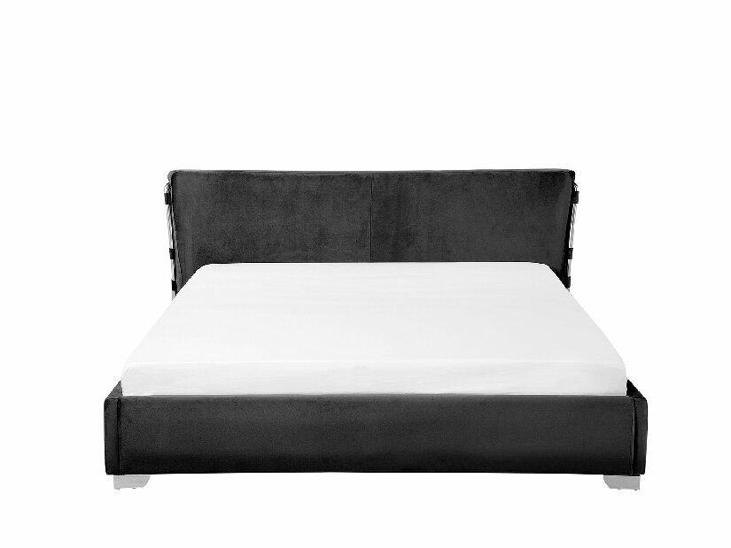 Bračni krevet 160 cm PARNAS (s podnicom) (crna)