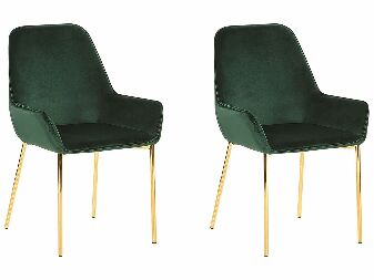 Set 2 kom. blagovaonskih stolica LOVARA (zelena)