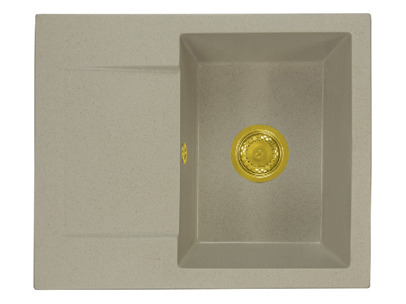 Kuhinjski sudoper Dalgam (bež) (s 1 otvorom za bateriju) (L)