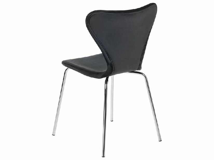 Set blagovaonskih stolica (2 kom.)- Baylor (crna + srebrna)