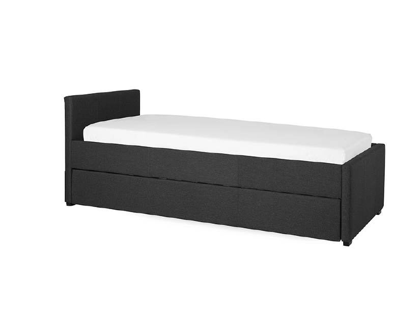 Krevet na razvlačenje 90 cm MERMAID (s podnicom) (siva)