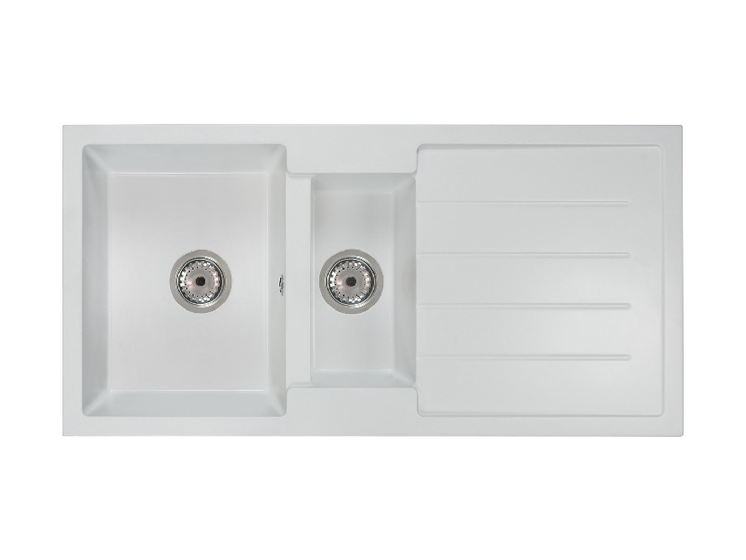 Kuhinjski sudoper Yuxur (bijela) (sa 2 otvora za bateriju) (D)
