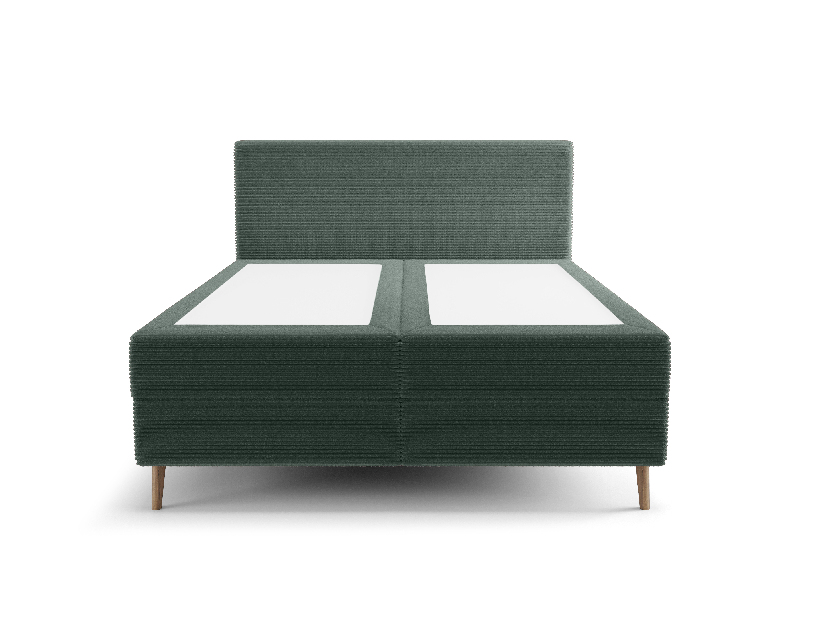 Bračni krevet 180 cm Napoli Bonell (zelena) (s podnicom, s prostorom za odlaganje)
