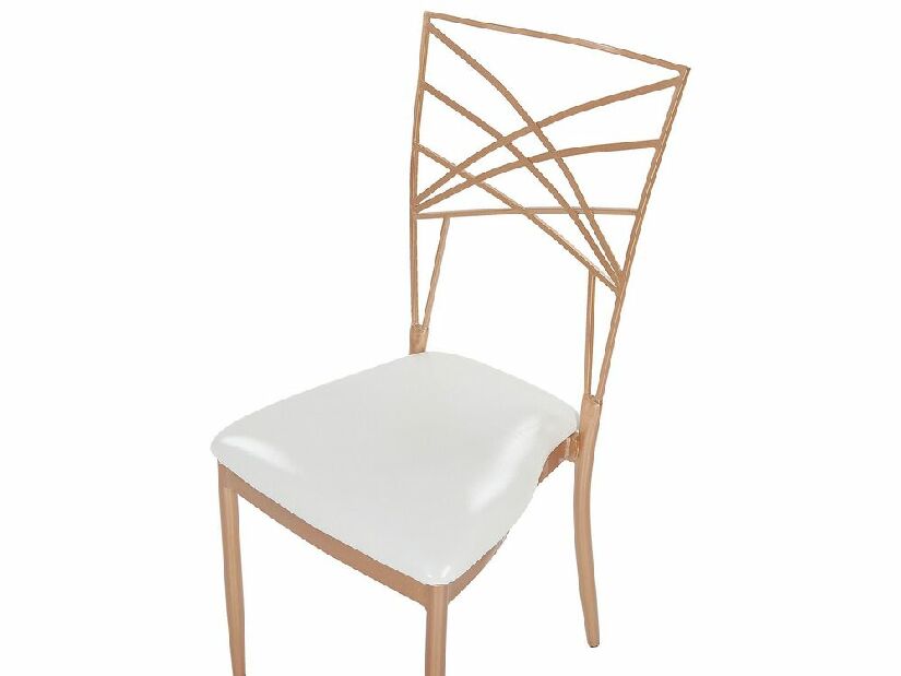 Set 2 kom. blagovaonskih stolica GIRION (ružičasto zlatna)