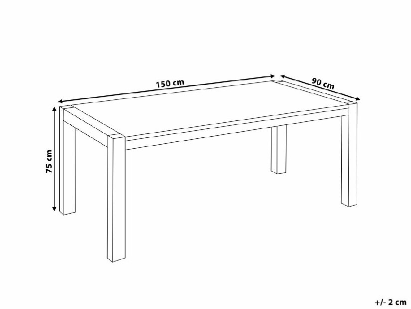 Blagovaonski stol Naruba (za 6 osoba) (smeđa)