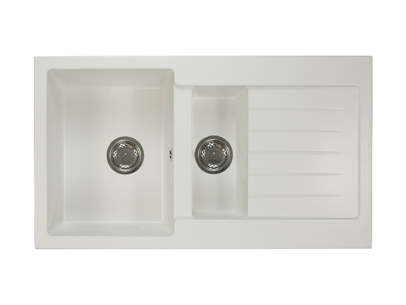 Kuhinjski sudoper Altava (bijela) (sa 2 otvora za bateriju) (D)