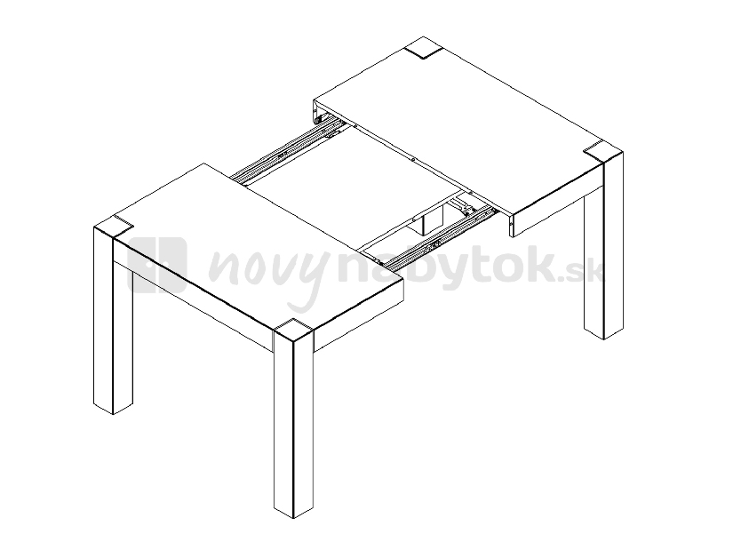 Blagovaonski stol STOL/110/100 (za 4 do 6 osoba) 