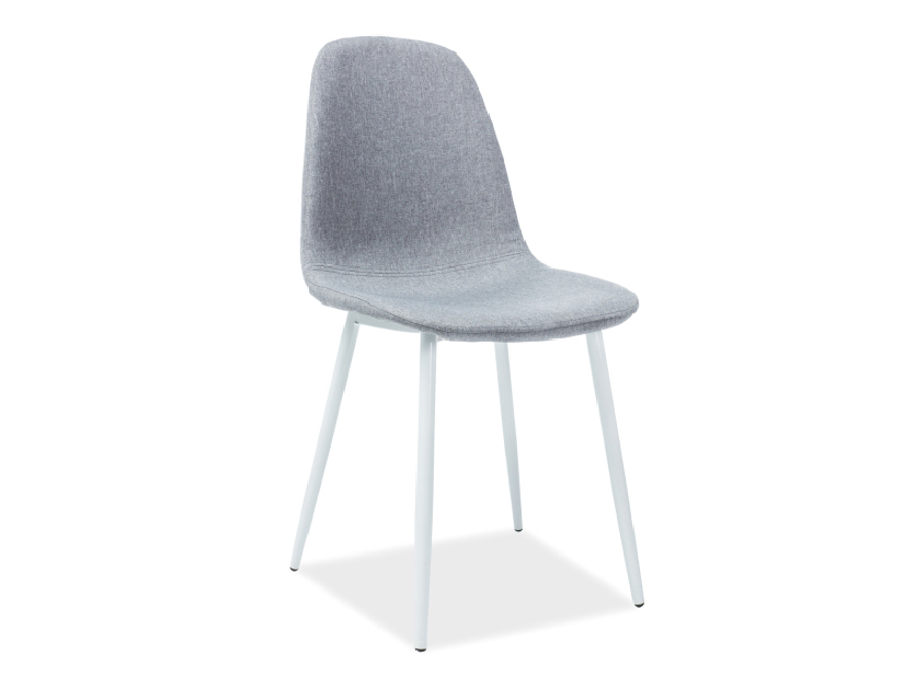 Blagovaonska stolica Fannie (siva + bijela)