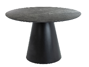 Blagovaonski stol Alphonse (siva + crna) (za 4 osobe)