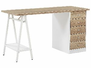 PC stolić- HARBE (svijetlo drvo + bijela)