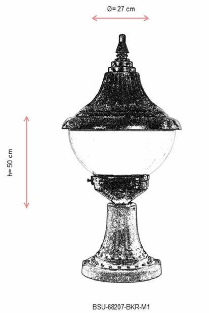 Vanjska zidna svjetiljka Blaise (smeđa)