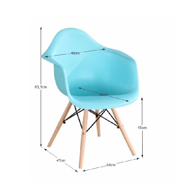 Blagovaonska stolica (2 kom.) Damiron PC 019 (boja mentola) *rasprodaja