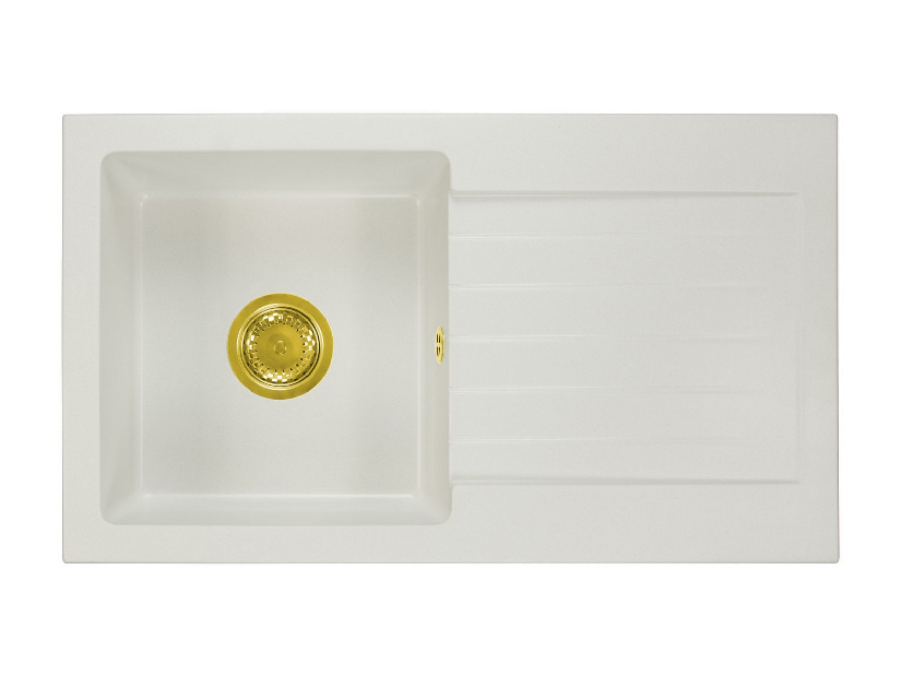 Kuhinjski sudoper Lemmion (bijela) (s 1 otvorom za bateriju) (D)
