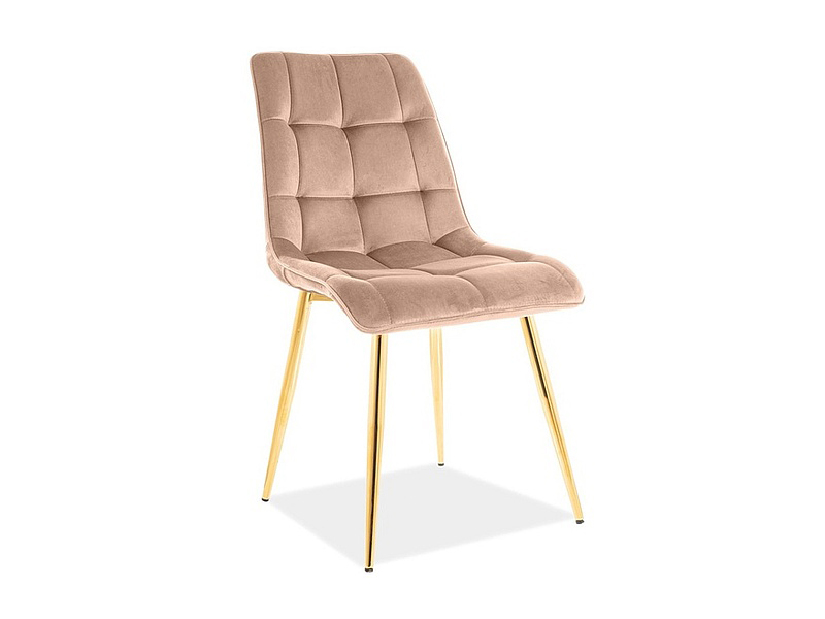 Blagovaonska stolica Charlie (svijetlosmeđa + zlatna)