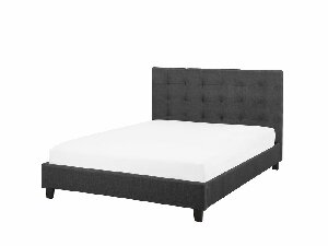 Bračni krevet 140 cm ROLLA (s podnicom) (tamno siva)