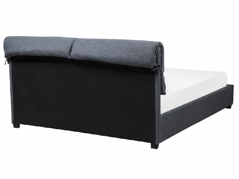 Bračni vodeni krevet 180 cm Blas (siva) (s podnicom i madracem)