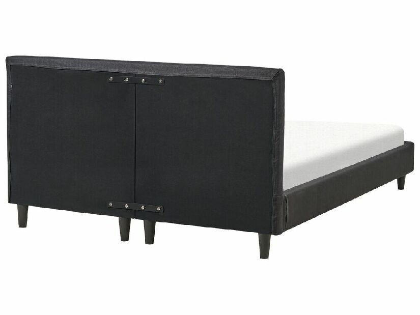 Bračni krevet 140 cm Ferdinand (crna) (s podnicom)