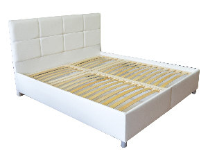 Bračni krevet 180 cm Albatros (bijela) (s podnicama, bez madraca) 
