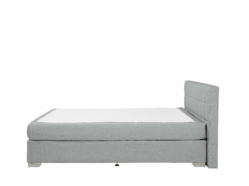 Bračni krevet Boxspring 180 cm ADIR (s madracima) (svijetlo siva)