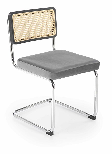 Blagovaonska stolica Klup (crna + siva)