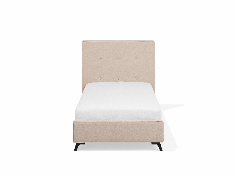 Jednostruki krevet 90 cm AMBRE (s podnicom) (bež)