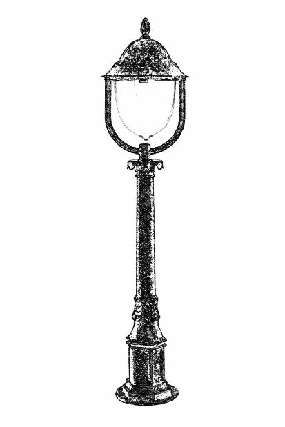 Vanjska podna svjetiljka Ashlea (smeđa)