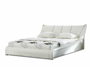 Bračni krevet 180 cm NICE (s podnicom) (bijela)