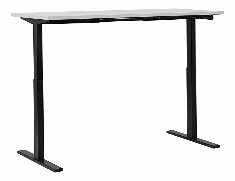 Pisaći stol UPPER II (160 x 72 cm) (MDF) (bijela) (ručno podesiv)
