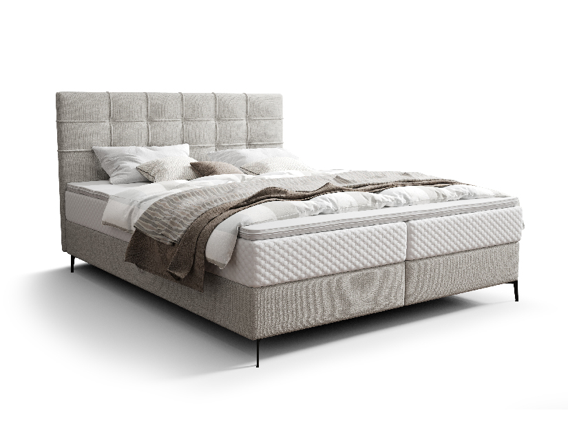 Jednostruki krevet 120 cm Infernus Bonell (svijetlosiva) (s podnicom, s prostorom za odlaganje)