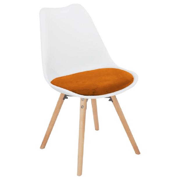 Blagovaonska stolica Samim (narančasta + bukva) 