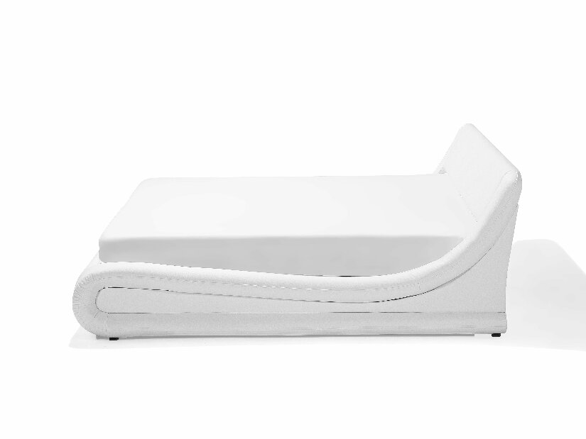 Bračni krevet 180 cm AVENUE (s podnicom i prostorom za odlaganje) (bijela)