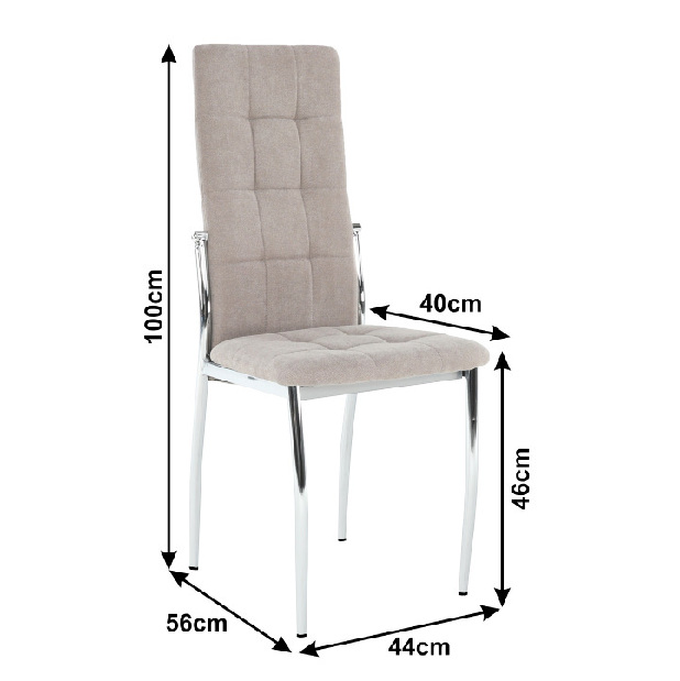 Blagovaonska stolica (2 kom.) Alora (smeđa) *rasprodaja