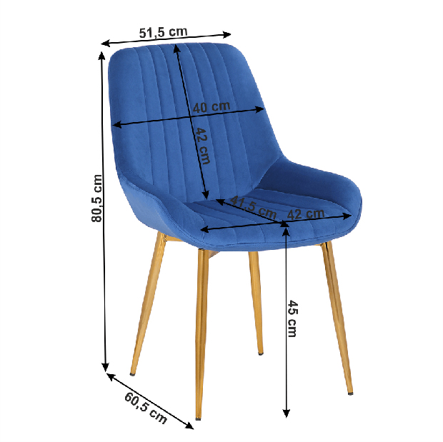 Blagovaonska stolica Perla (plava)