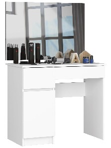 Toaletni stolić Parijat  (bijela) (s ogledalom) (L)