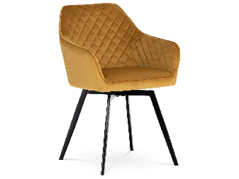 Blagovaonska stolica Danarra-425-YEL4 (žuta + crna) *rasprodaja