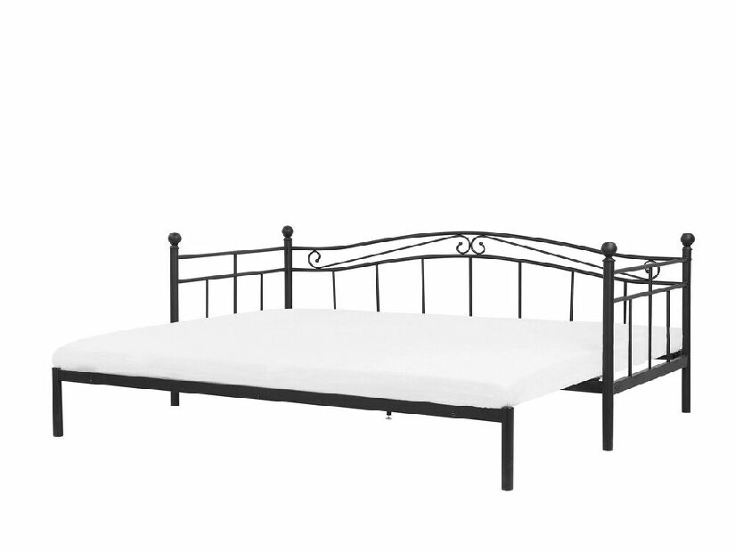 Krevet na razvlačenje 80 cm TULO (crna) (s podnicom) *rasprodaja
