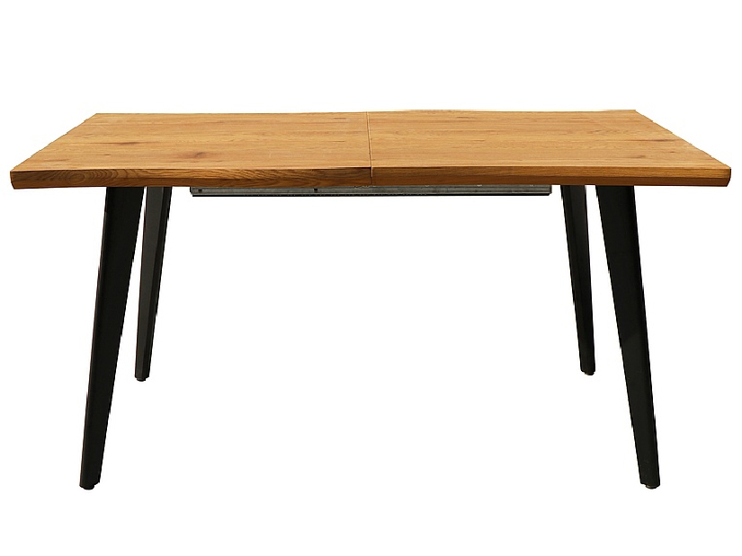 Blagovaonski stol na razvlačenje 120-180 cm Faustina (hrast artisan + crna) (za 4 do 8 osoba)