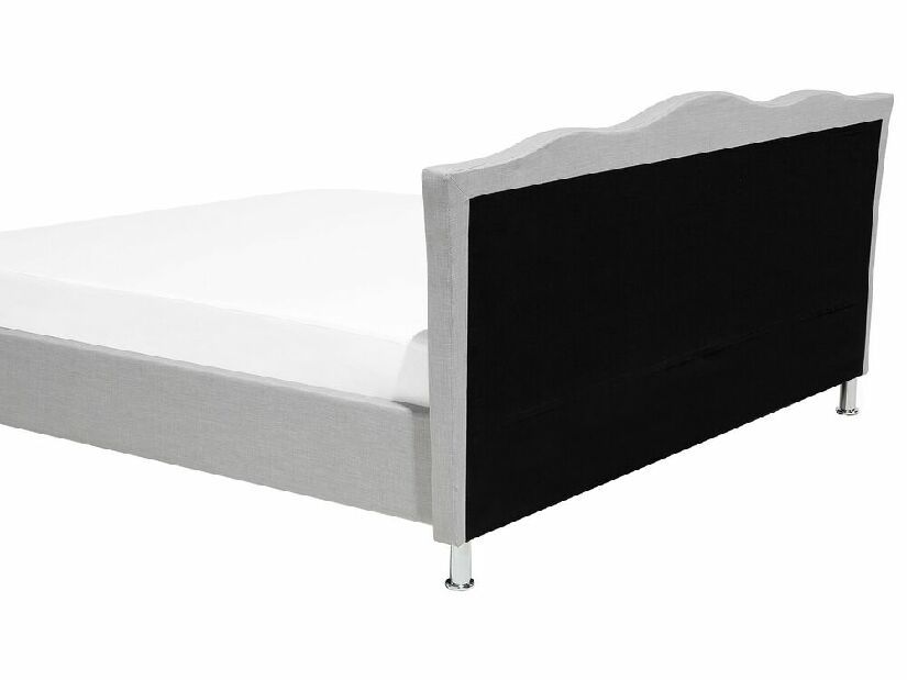 Bračni krevet 180 cm MATH (s podnicom i prostorom za odlaganje) (siva)