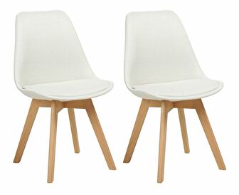 Set blagovaonskih stolica (2 kom.) Dakza (bijela)
